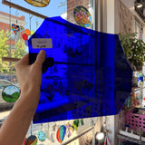 Dark Blue on Clear Flashed Lamberts Sheet Glass – RK845
