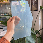 White Wispy Milky Mouthblown Sheet Glass Mouth Blown Glass 5x10.5in (UNK-02487597)