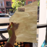 Tan Wispy Vintage Spectrum Sheet Glass Spectrum Glass