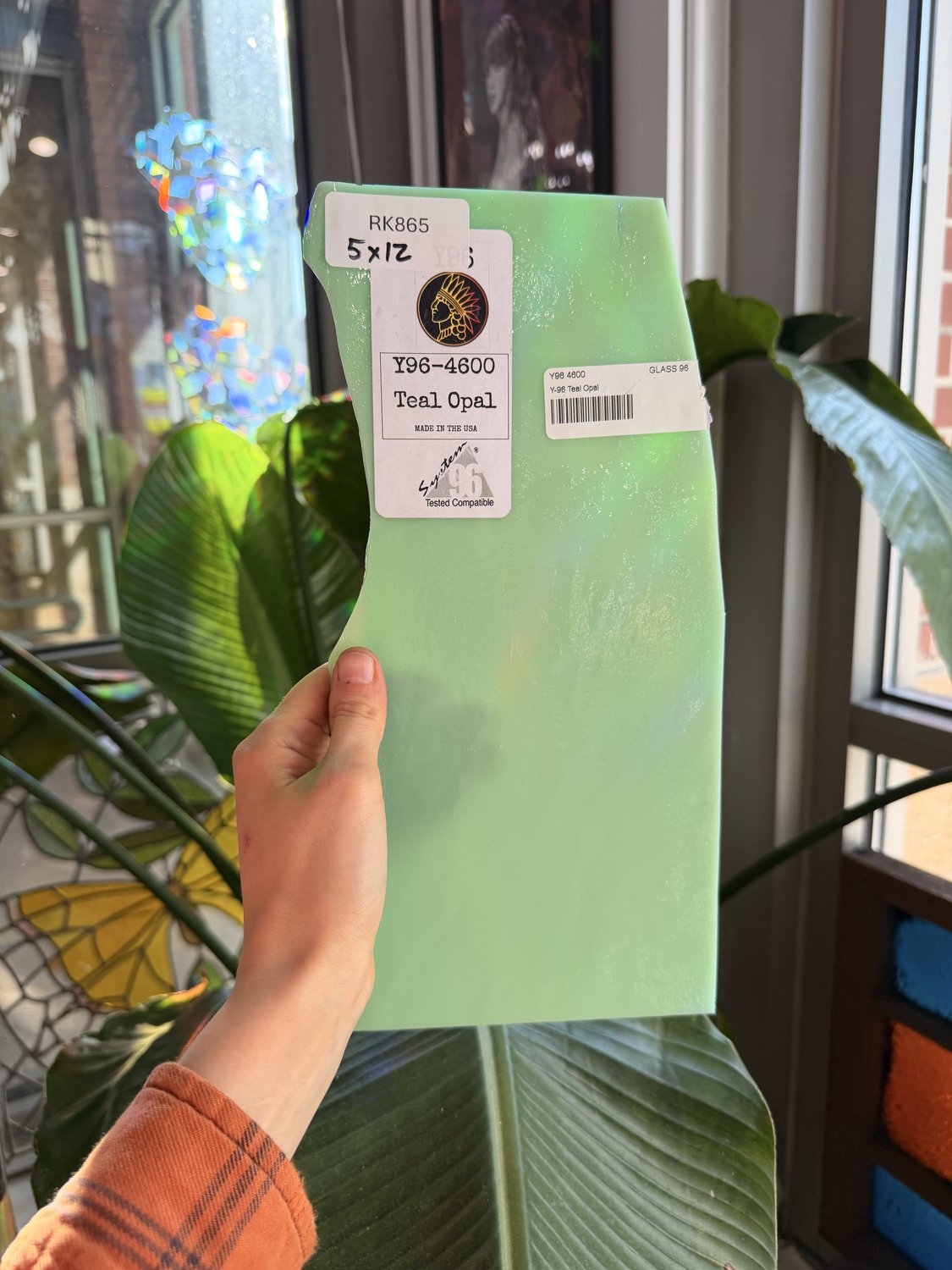Teal Opal Youghiogheny Fusible 96 COE