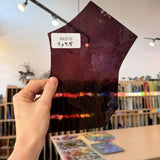 Mouthblown Dark Plum Pink Purple Sheet Glass