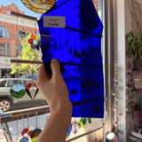 Dark Blue on Clear Flashed Lamberts Sheet Glass – RK877