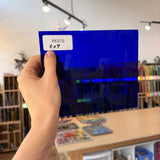 Dark Blue on Clear Flashed Lamberts Sheet Glass – RK879
