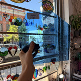 Medium Blue Mouthblown Lamberts Sheet Glass – RK880