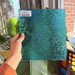 Blue Rippled Transparent Wissmach