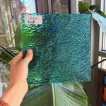 Blue Rippled Transparent Wissmach