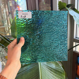 Blue Rippled Transparent Wissmach