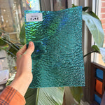Blue Rippled Transparent Wissmach