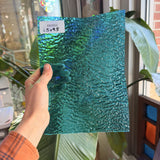 Blue Rippled Transparent Wissmach