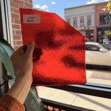 Red Transparent Bullseye Fusible Sheet Glass Bullseye Glass 7x7in (BE-94262829)