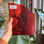 Red Transparent Bullseye Fusible Sheet Glass Bullseye Glass