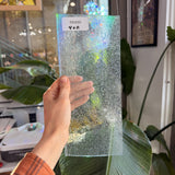Super Seedy Clear Mouthblown Lamberts Sheet Glass Lamberts Glass 4x11in (LA-03077421)
