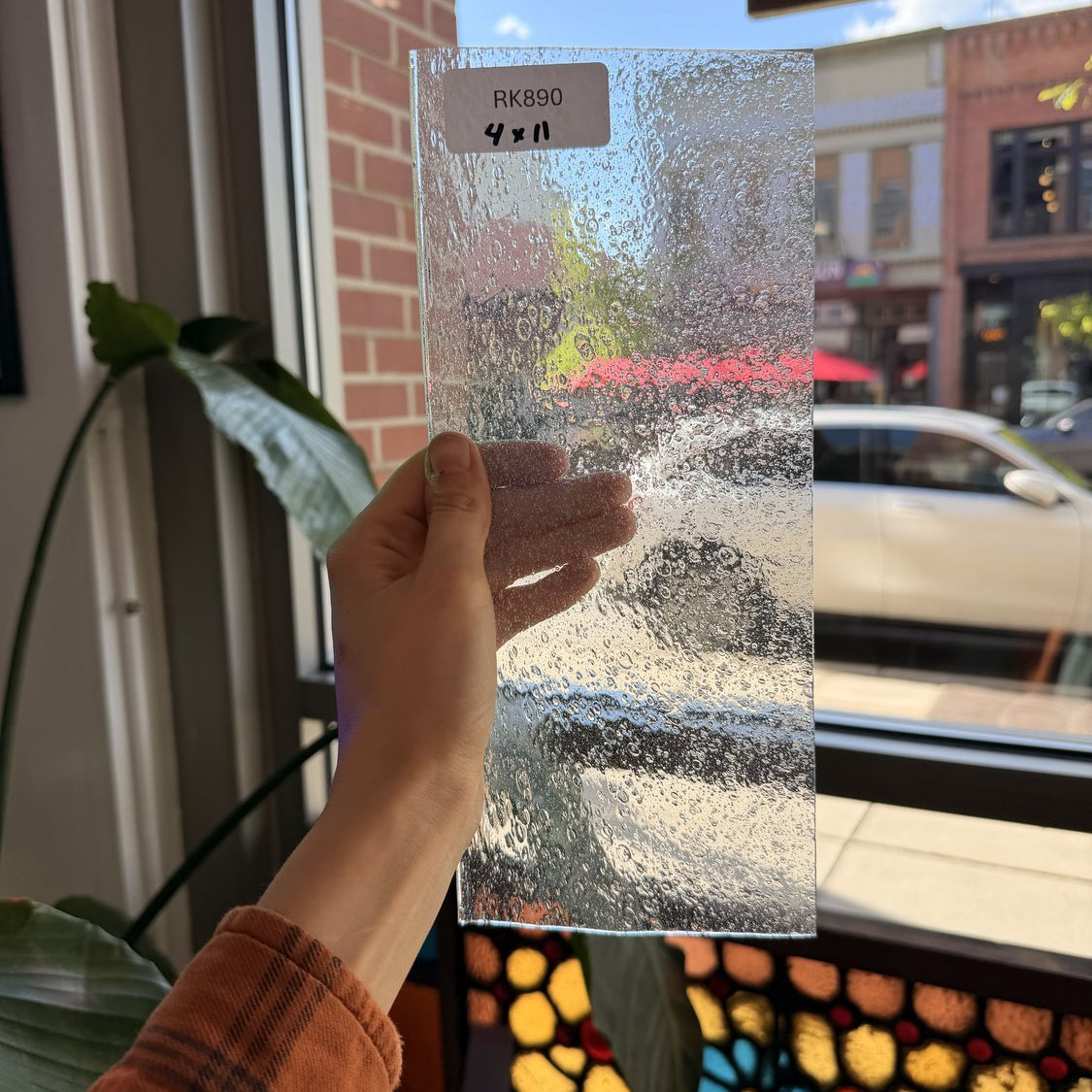 Super Seedy Clear Mouthblown Lamberts Sheet Glass Lamberts Glass