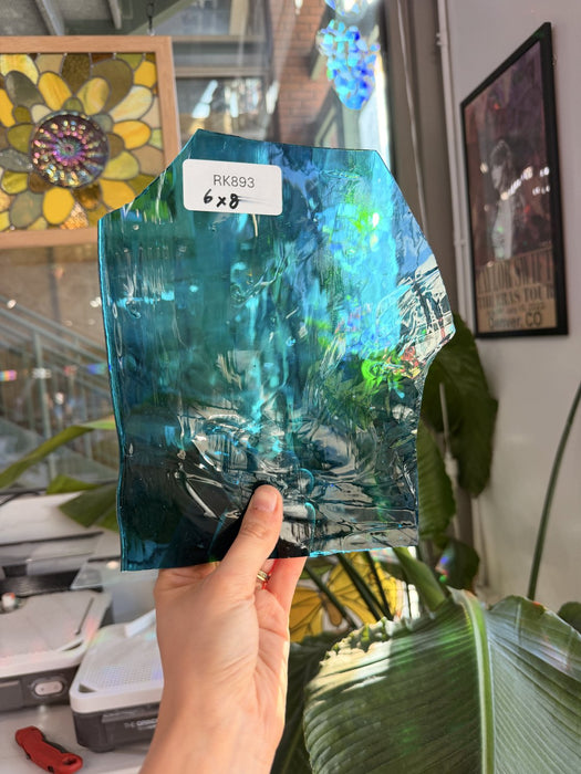 Medium Blue Mouthblown