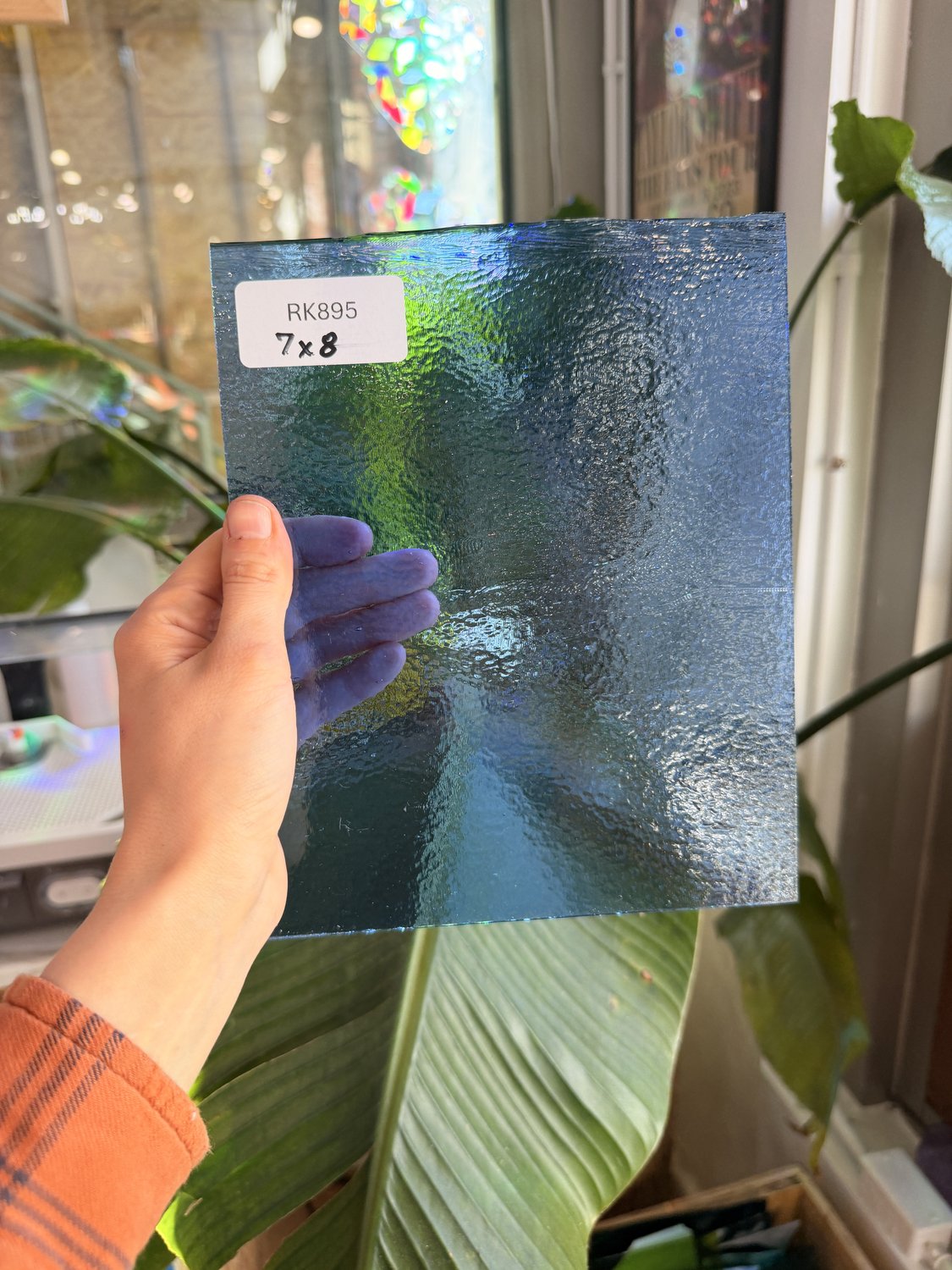 Light Blue Transparent Bullseye Fusible 90 COE
