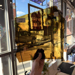 Brown Vintage Moutblown English Glass