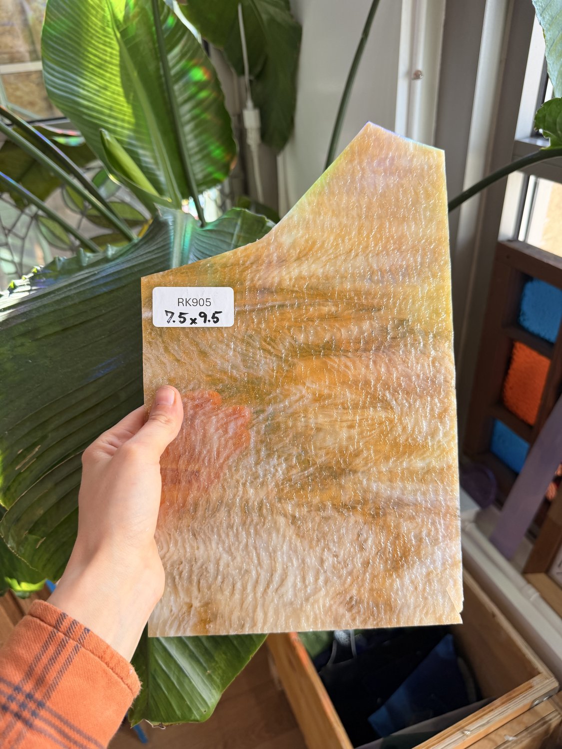 Amber White Textured Wissmach