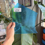 Transparent Blue Wissmach Sheet Glass Wissmach Glass 6x6.5in (WM-02389293)