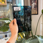 Steel Blue Mouthblown Sheet Glass Mouth Blown Glass 5.5x8in (UNK-04158765)