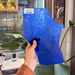 Milky Blue on Clear Fremont Sheet Glass Fremont Glass Default Title
