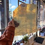 Yellow Milky Vintage Chicago Art Glass Sheet Glass Colorado Glassworks