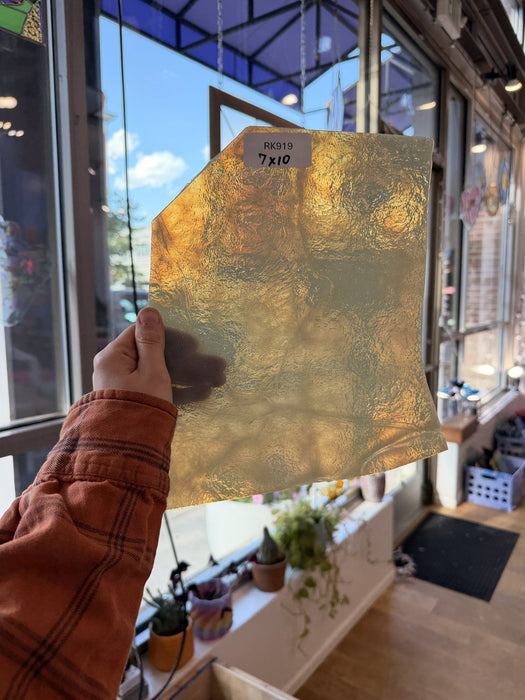 Yellow Milky Vintage Chicago Art Glass