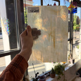 Tan Wispy Mixed Vintage Armstrong Sheet Glass Armstrong Glass