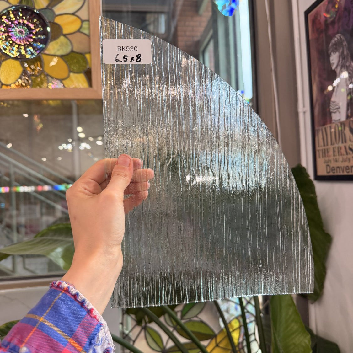 Clear Transparent Textured Cottswald Sheet Glass