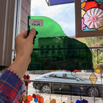 Mouth Blown Green Lamberts Sheet Glass