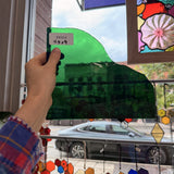 Mouth Blown Green Lamberts Sheet Glass