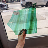 Green Blue Wispy Mixed Lamberts Mouthblown Sheet Glass