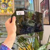 English Mouth Blown Green Yellow Amber Flashed on Clear Sheet Glass – RK957