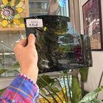 English Mouth Blown Green Yellow Amber Flashed on Clear Sheet Glass – RK958