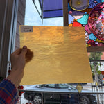 Amber Wispy Vintage Armstrong Sheet Glass