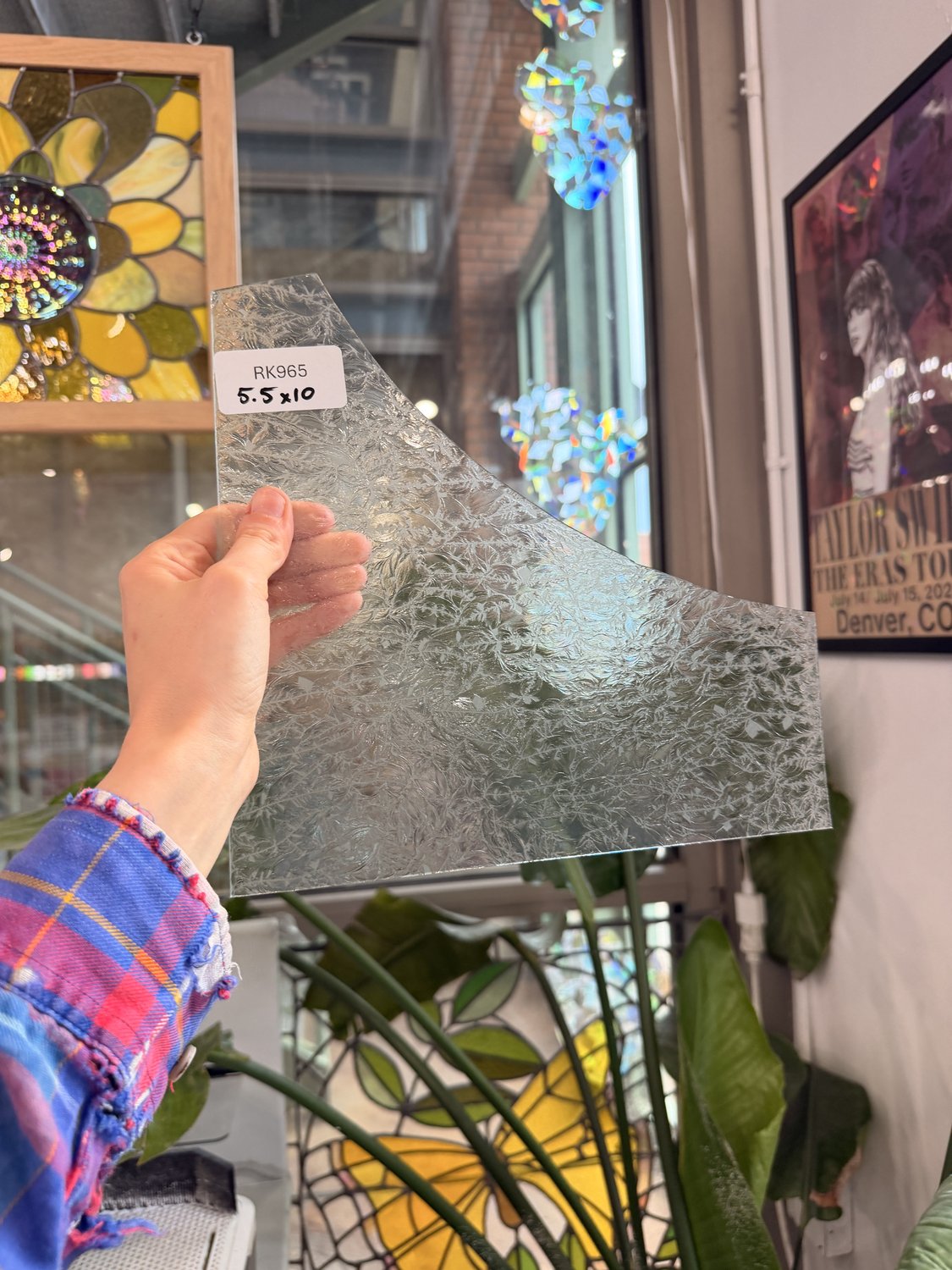 Clear Transparent Textured Glue Chip Sheet Glass