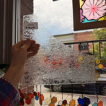 Clear Transparent Textured Glue Chip Sheet Glass