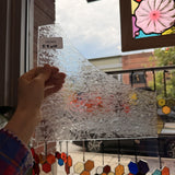 Clear Transparent Textured Glue Chip Sheet Glass