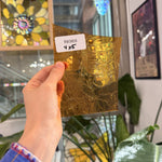 Mini Slice Amber Vintage Mouthblown Crackle – RK969