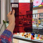 Red Mouth Blown Transparent Lamberts Sheet Glass Flash Glass – RK984