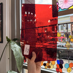 Neon Orange Transparent Mouth Blown Sheet Glass – RK986