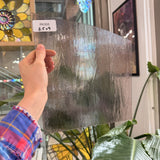 Light Pink Vintage Rare Transparent Textured Optimum Sheet Glass