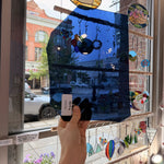 Midnight Dark Blue Mouthblown Handmade Sheet Glass