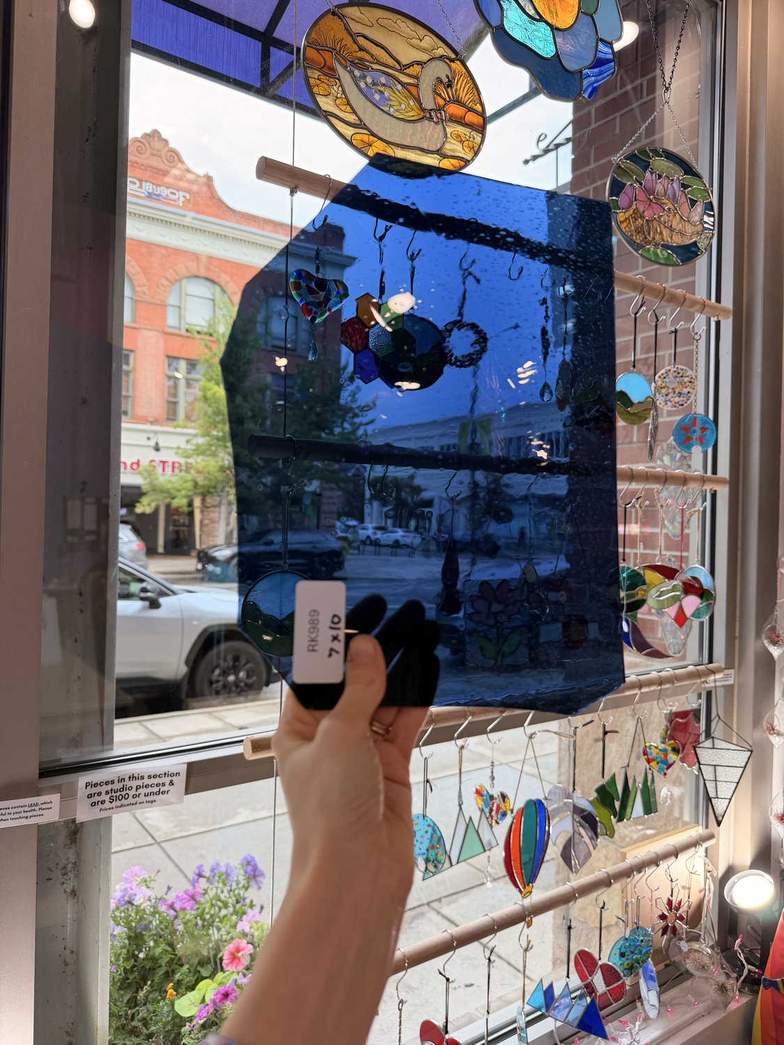 Midnight Dark Blue Mouthblown Handmade Sheet Glass