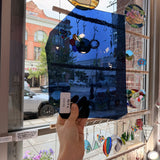 Midnight Dark Blue Mouthblown Handmade Sheet Glass