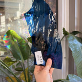 Dark Blue Mixed Waterglass Sheet Glass