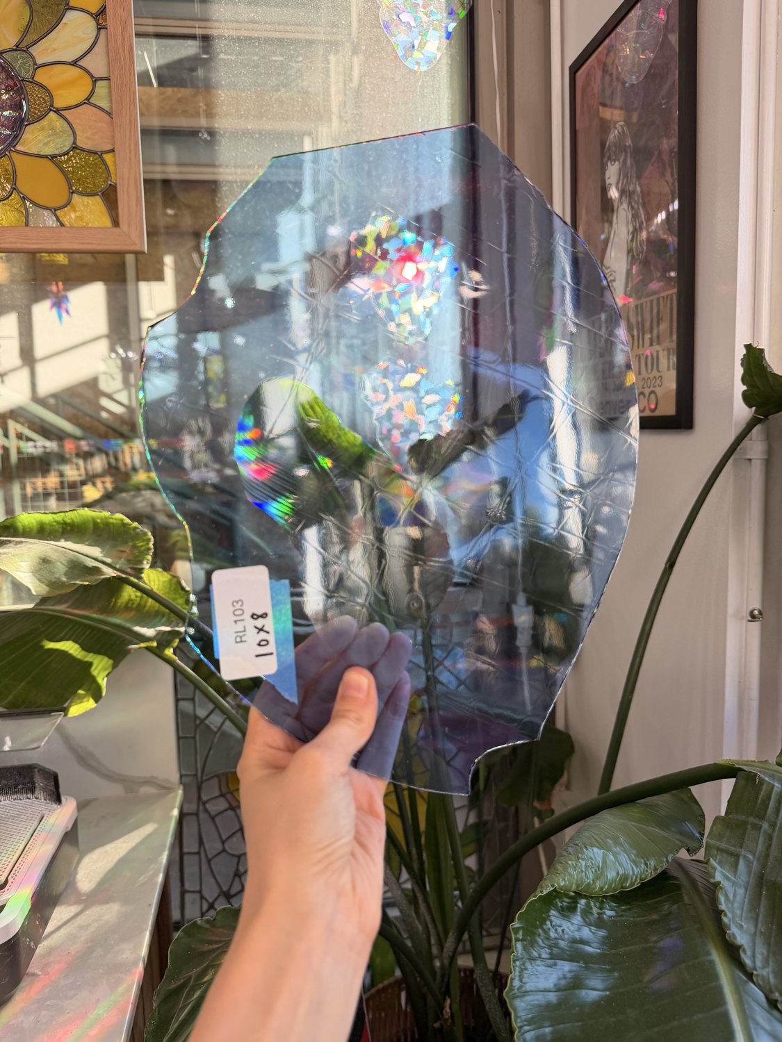 Light Blue Transparent Vintage Spectrum Artique Sheet Glass
