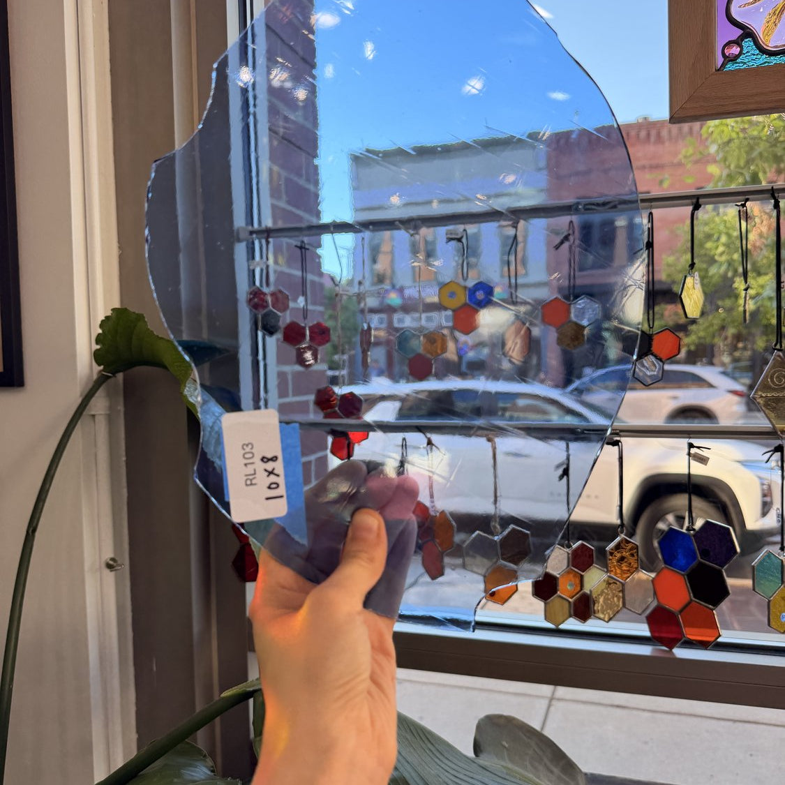 Light Blue Transparent Vintage Spectrum Artique Sheet Glass