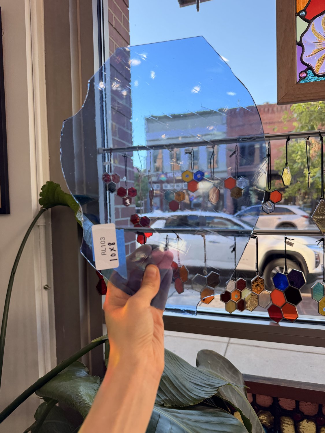 Light Blue Transparent Vintage Spectrum Artique Sheet Glass
