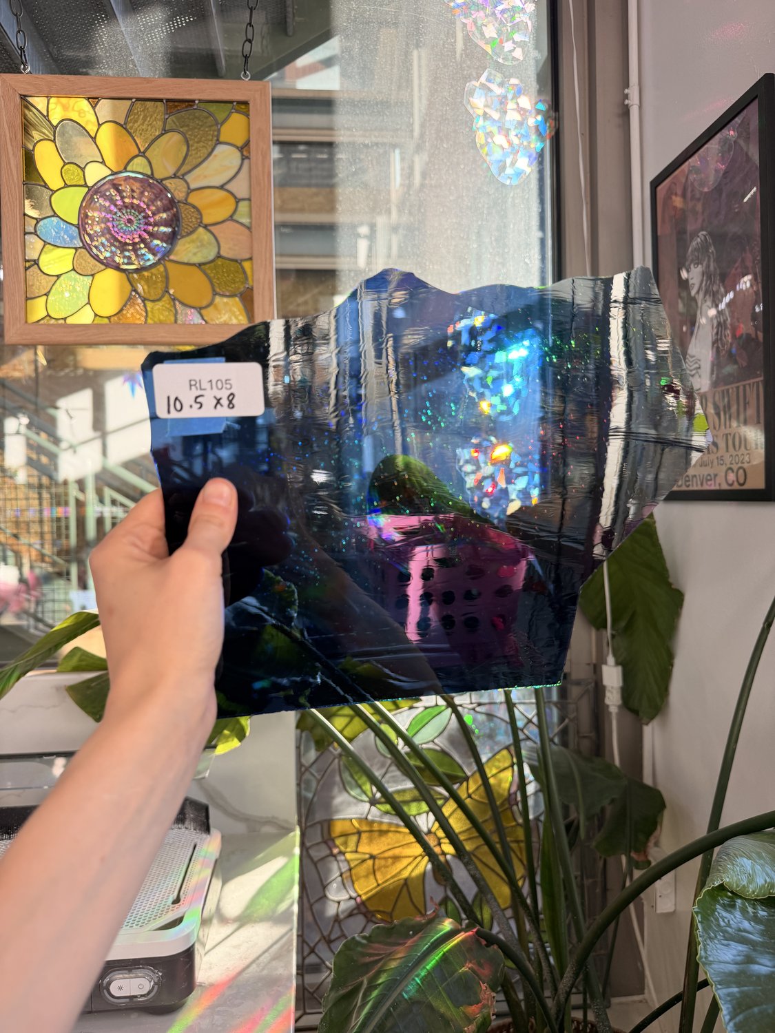 Dark Blue Mouthblown Transparent