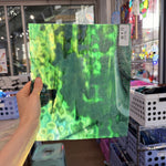 Dark Green Mixed Mottled Sheet Glass